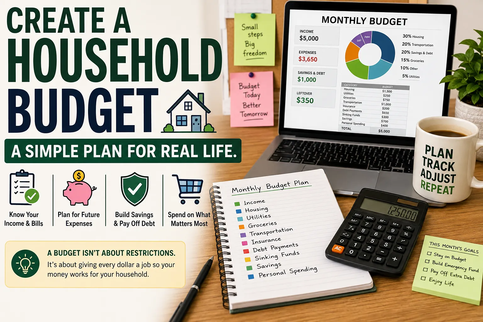 create a household budget