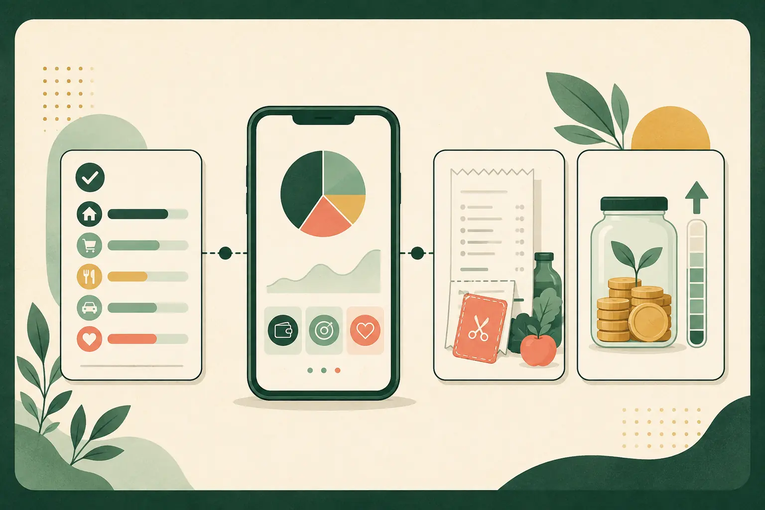 Money-saving app comparison with budget, shopping and savings tools