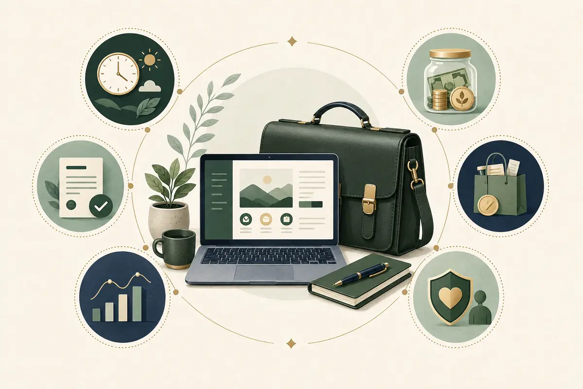 Independent contractor trade-offs including flexibility, invoices, expenses, benefits and variable income