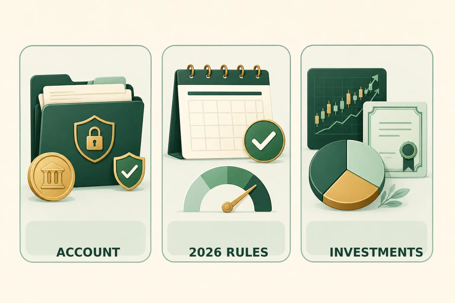 MoneyBucket Roth IRA graphic separating the account, 2026 contribution rules, and investments